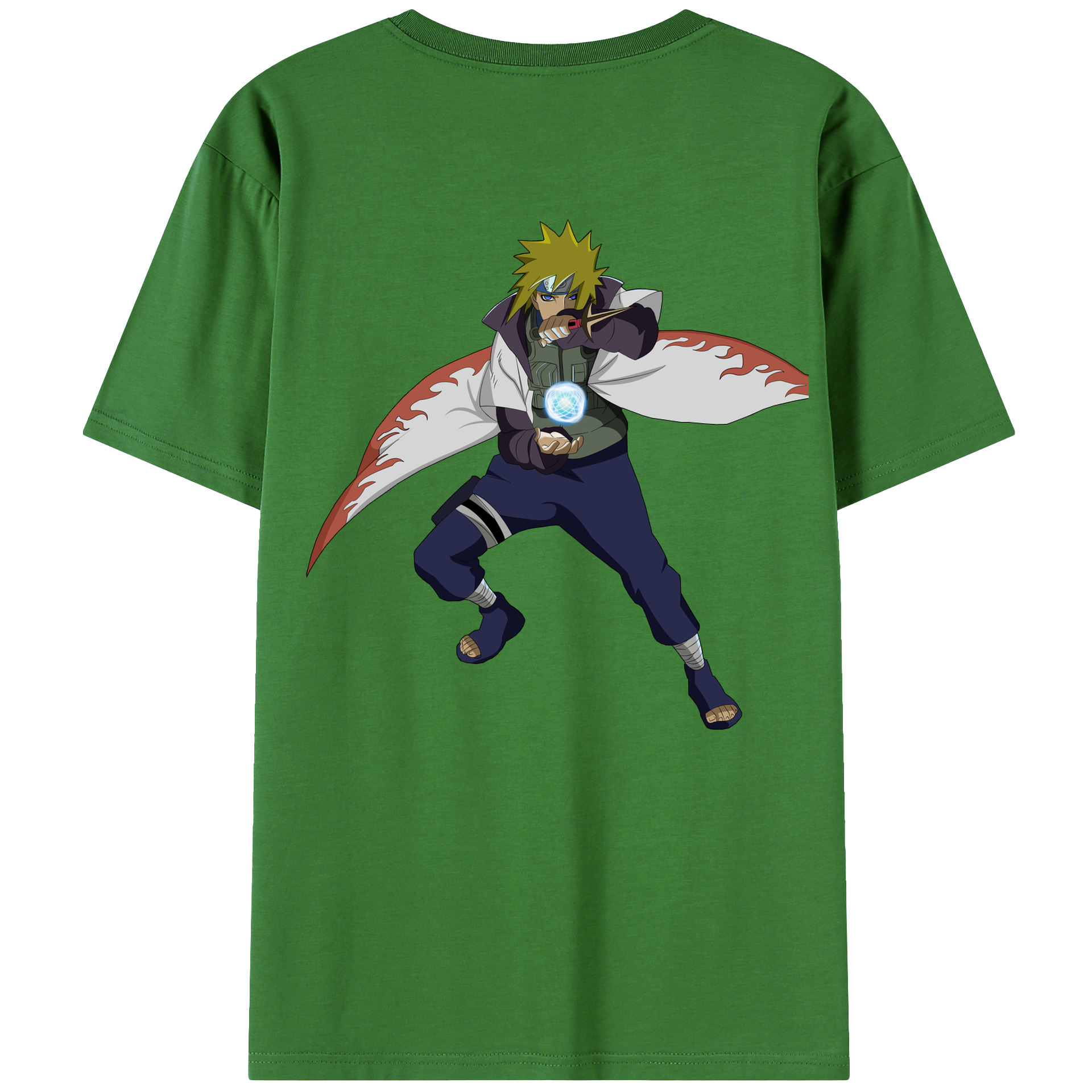 （画像用） NARUTO -ナルト- 波風 ミナト Namikaze Minato レディース半袖Tシャツ(バックプリント)